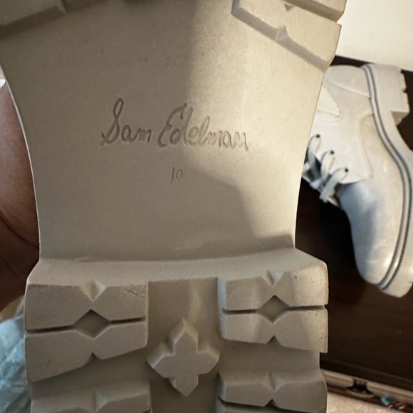 Gray Sam Edelman Lysenko Combat Boot - Picture 8 of 12